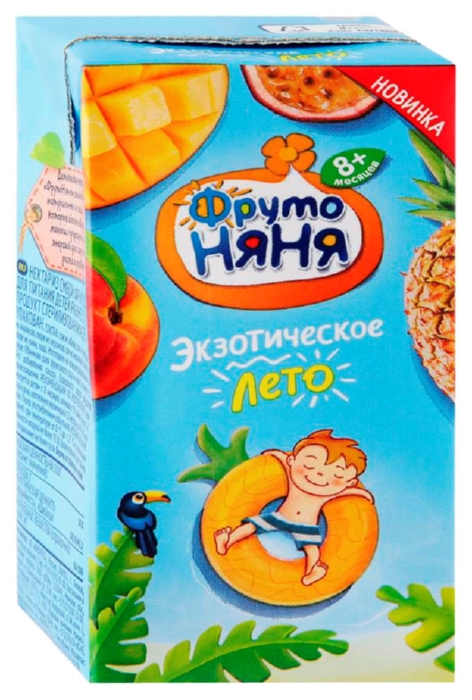 Сок ФРУТОНЯНЯ смесь фруктов неосветленный 0.2л