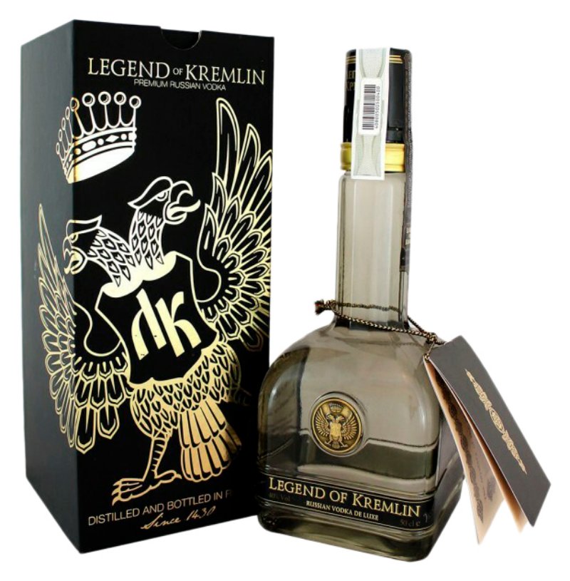 Водка ЛЕГЕНДА КРЕМЛЯ 40% ПК 0.5л