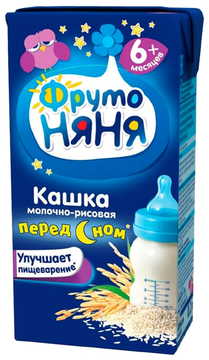 Каша ФРУТОНЯНЯ жидкая молочно-рисовая бзмж т/пак 0.2л