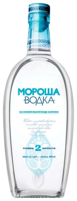 Водка МОРОША Уровень мягкости №2 40% 0.5л