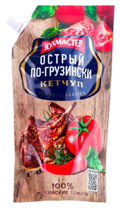 Кетчуп КУХМАСТЕР Острый по-грузински д/пак 260г