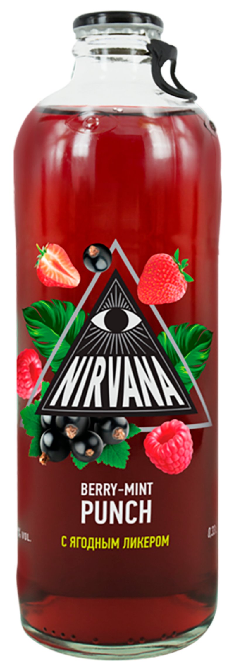 Напиток слабоалкогольный НИРВАНА Панч ягодно мятный 4.5% ст/б 0.33л
