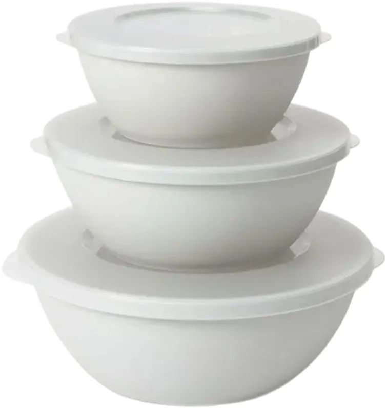 Миска ХЕЛЬСИНКИ пепельный жемчуг с крышкой 3шт арт.PT128010024