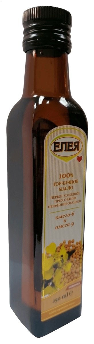Масло горчичное ЕЛЕЯ нерафинированное ст/б 250мл