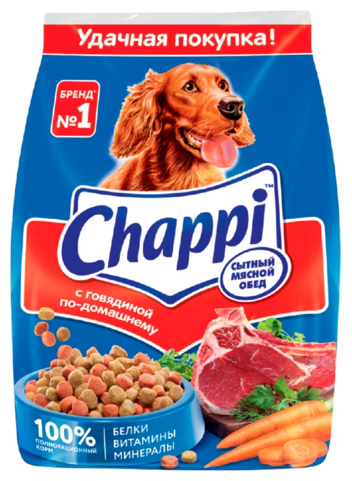Корм для собак ЧАППИ Говядина по-домашнему 1кг