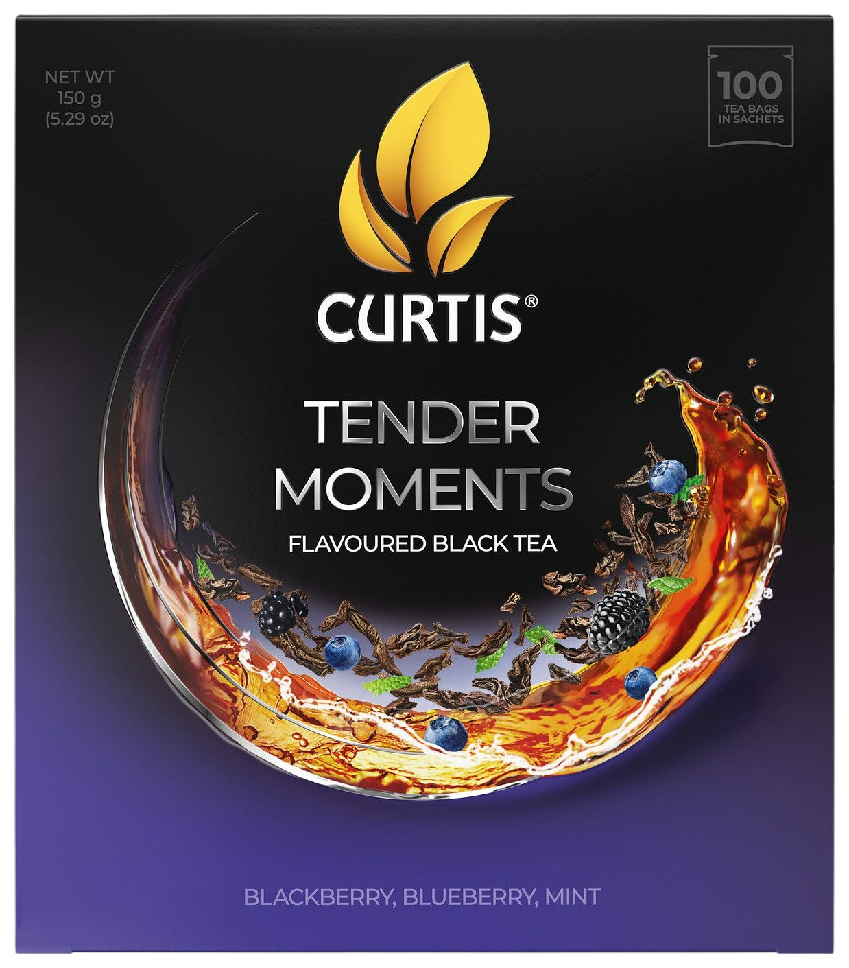 Чай КЕРТИС Тендер Моментс черный 100пак