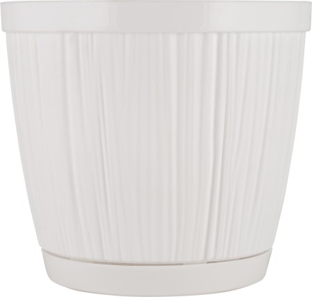 Горшок для цветов ИНГРИН Барселона Д15.5см белый 1.8л арт.IG623010006