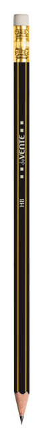 Карандаш ч/г ДЕВЕНТЕ черно-золотистом корпусе HB