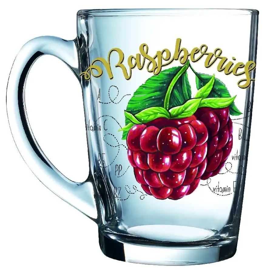 Кружка КАПУЧИНО Полезная малина 300мл арт.8635