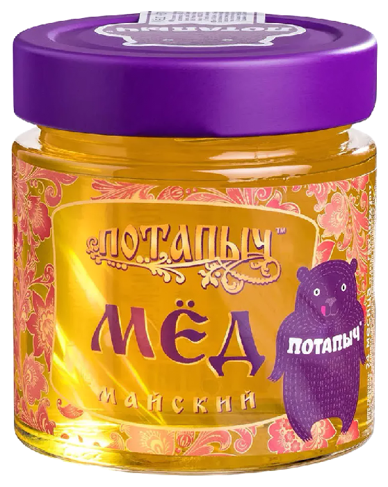 Мед ПОТАПЫЧЪ натуральный майский ст/б 250г