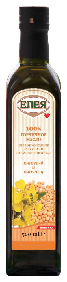 Масло горчичное ЕЛЕЯ нерафинированное ст/б 500мл