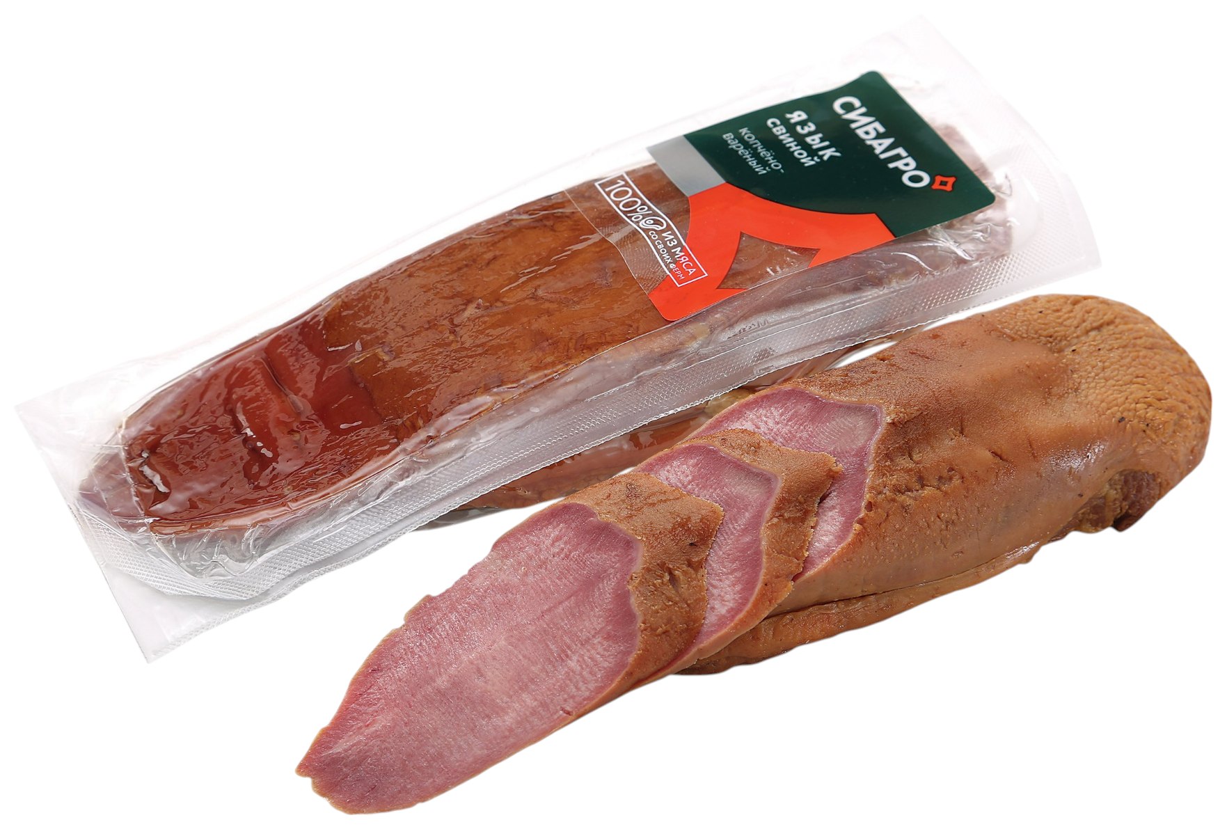 Язык свиной СИБАГРО в/к 1кг