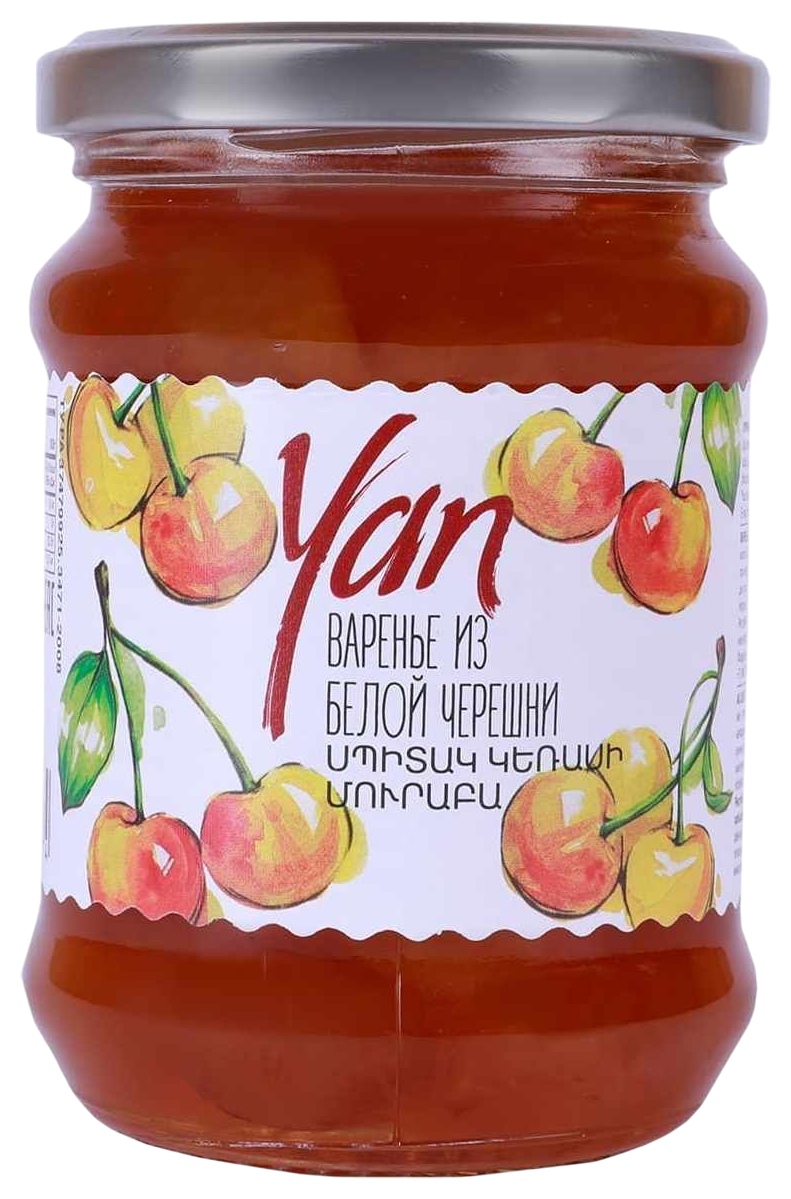 Варенье ЯН из белой черешни ст/б 300г