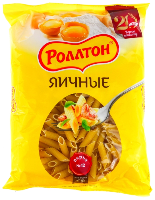 Мак.изделия РОЛЛТОН Перья яичные м/у 400г