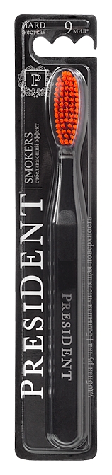 Зубная щетка ПРЕЗИДЕНТ Смокерс жесткая