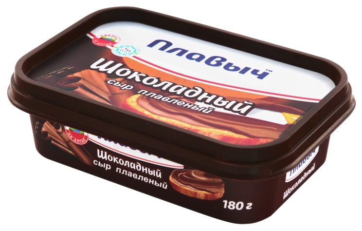 Сыр плавленый ПЛАВЫЧ шоколадный бзмж 30% 180г