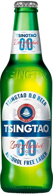 Пиво ЦИНДАО светлое пастер 5% ст/б 0.33л