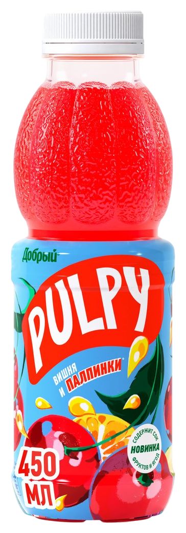 Напиток сокосодержащий ДОБРЫЙ Палпи вишня 0.45л