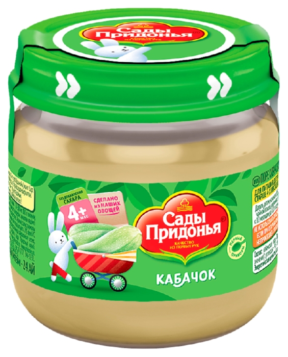 Пюре САДЫ ПРИДОНЬЯ кабачок ст/б 80г