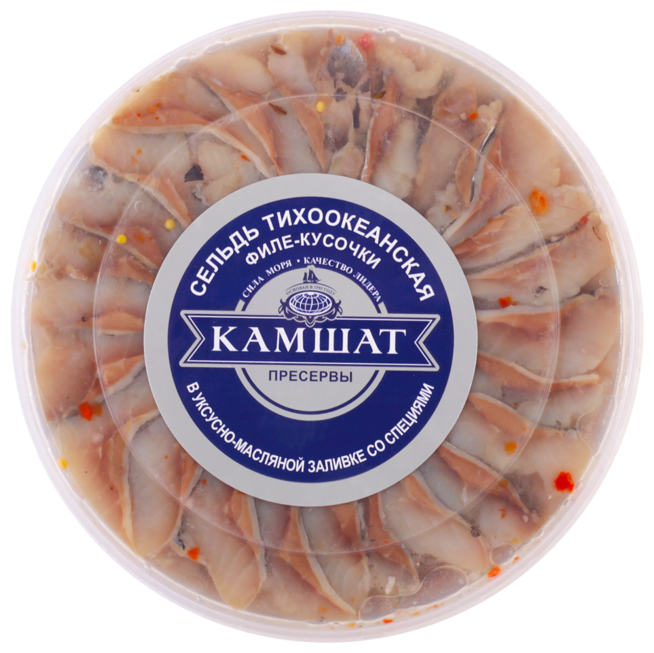 Сельдь КАМШАТ в уксусно-масляной заливке 180г