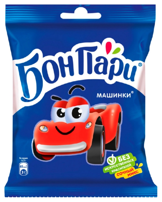 Жевательный мармелад БОН ПАРИ Машинки 75г
