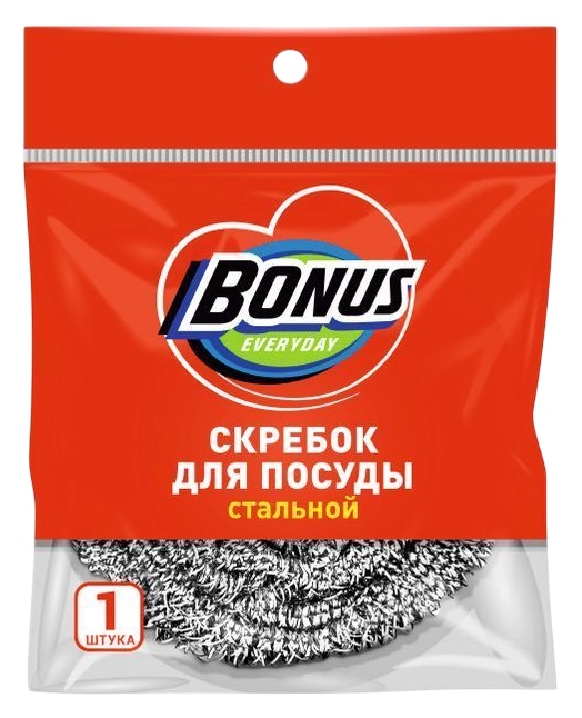 Скребок стальной БОНУС 1шт