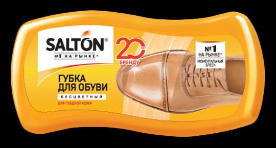 Губка для обуви САЛТОН Волна мини бесцветная