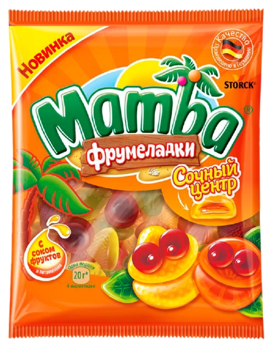 Жевательный мармелад МАМБА Фрумеладки Сочный центр 70г