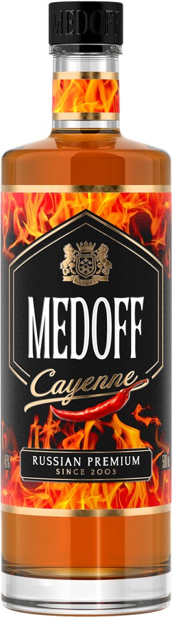Настойка МЕДОФФ Кайен 45% ст/б 0.5л