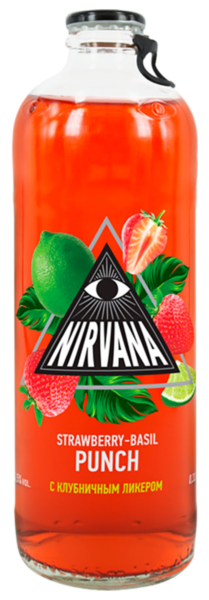 Напиток слабоалкогольный НИРВАНА Панч клубнично базиликовый 4.5% ст/б 0.33л