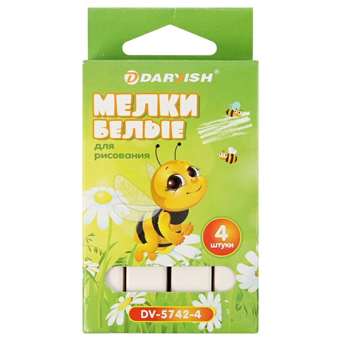 Мел ДАРВИШ белый 4шт арт.DV-5742-4
