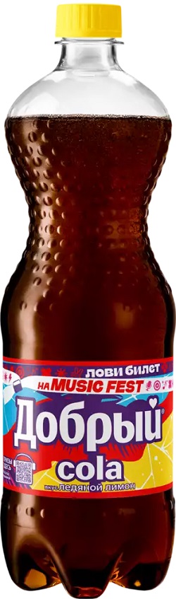 Газ.напиток ДОБРЫЙ Кола Ледяной лимон 1л