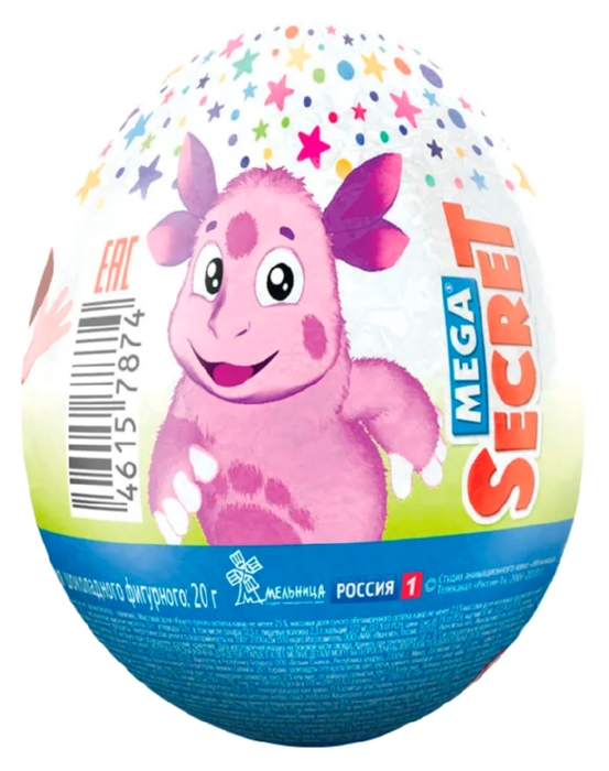 Яйцо шоколадное СЛАДКАЯ СКАЗКА Лунтик с игрушкой 20г