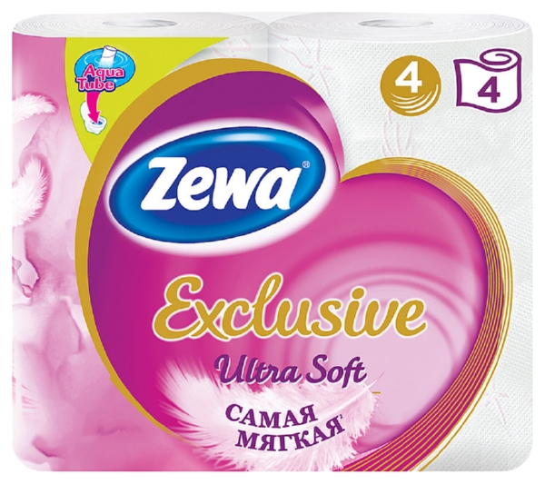 Туалетная бумага ЗЕВА Ультра софт 4сл 4рул