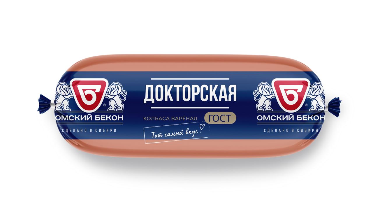 Колбаса ОМСКИЙ БЕКОН Докторская 450г