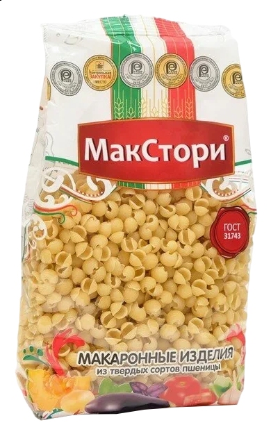 Мак.изделия МАКСТОРИ Ракушки м/у 400г
