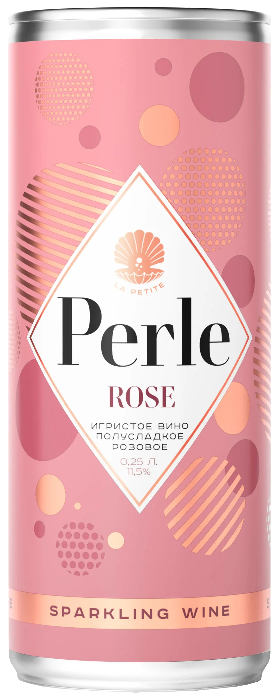 Игристое вино ПЕРЛЕ Ла Петит розовое п/сл 11.5% ж/б 0.25л