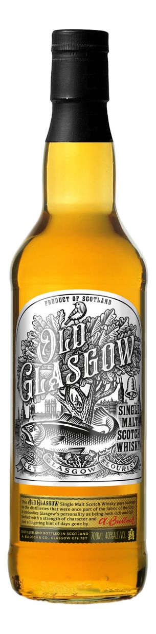 Виски ОЛД ГЛАЗГО односолодовый 8 лет 40% ст/б 0.7л