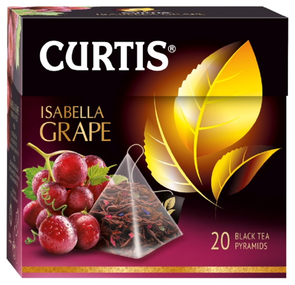 Чай КЕРТИС Изабелла Грейп 20пак пирамидки