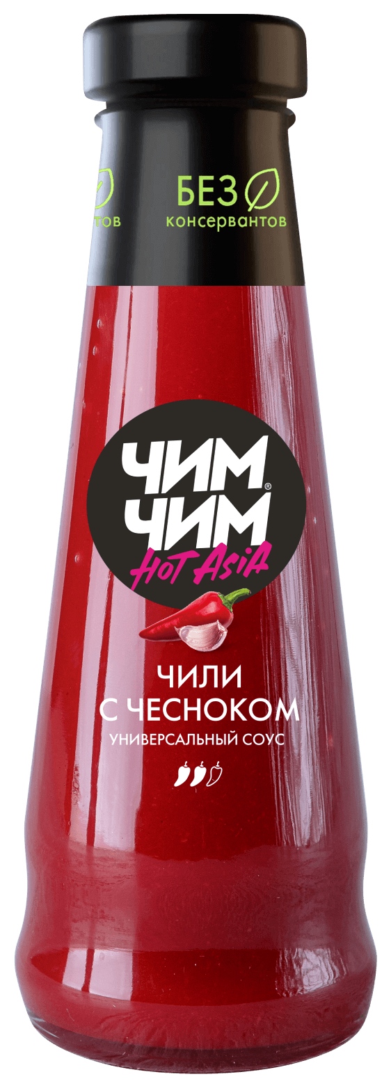 Соус ЧИМ-ЧИМ Чили с чесноком ст/б 210г