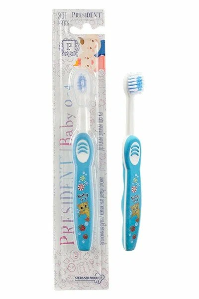 Зубная щетка ПРЕЗИДЕНТ Бейби мягкая от 0 до 4 лет