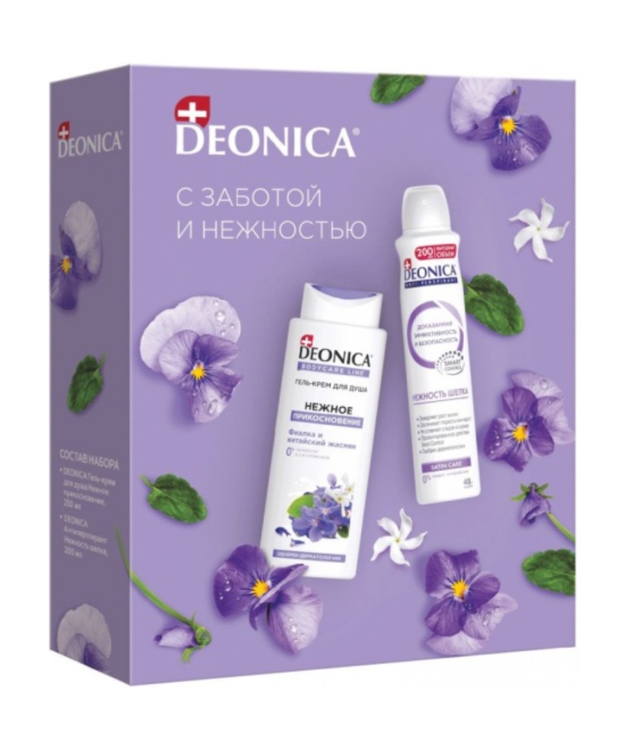 ПН ДЕОНИКА Нежное прикосновение антиперспирант спрей+гель для душа
