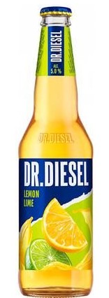 Пивной напиток ДОКТОР ДИЗЕЛЬ Лимон и лайм 6% ст/б 0.4л