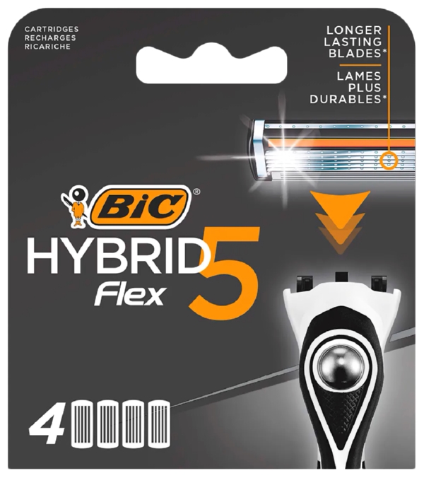 Кассеты БИК Флекс 5 гибрид 4шт