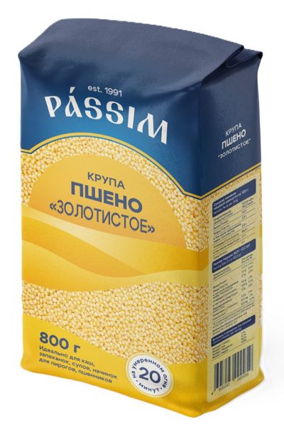 Пшено ПАССИМ отборное м/у 800г