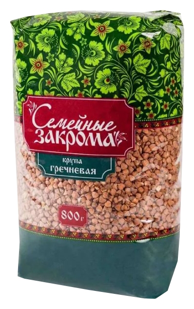 Гречневая крупа СЕМЕЙНЫЕ ЗАКРОМА ядрица м/у 800г