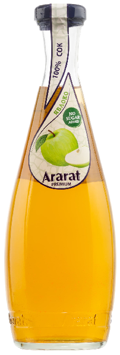 Сок АРАРАТ Премиум яблоко прямого отжима ст/б 0.75л