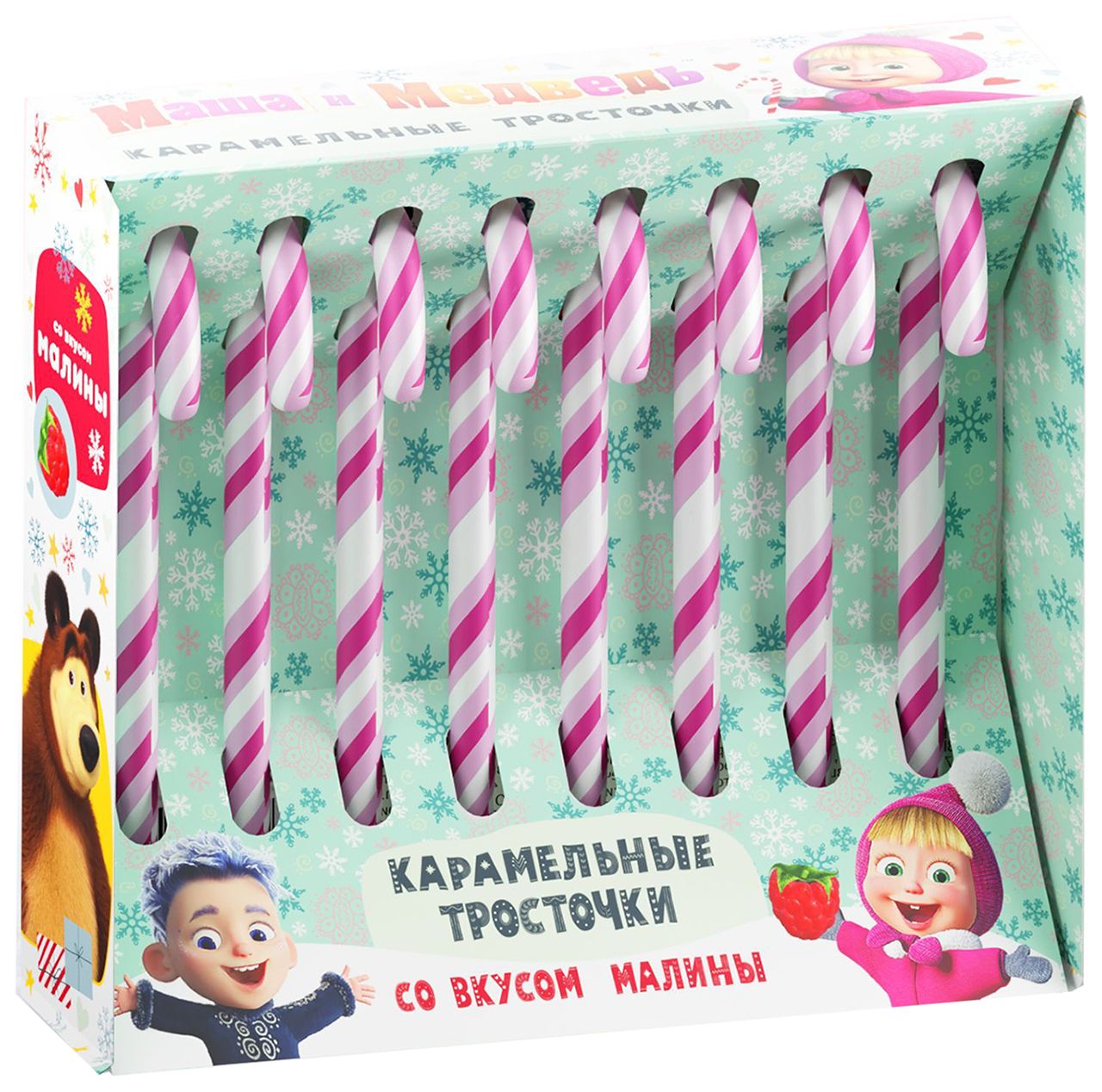 Карамель СЛАДКАЯ СКАЗКА Маша и Медведь трость 8*15г НГ