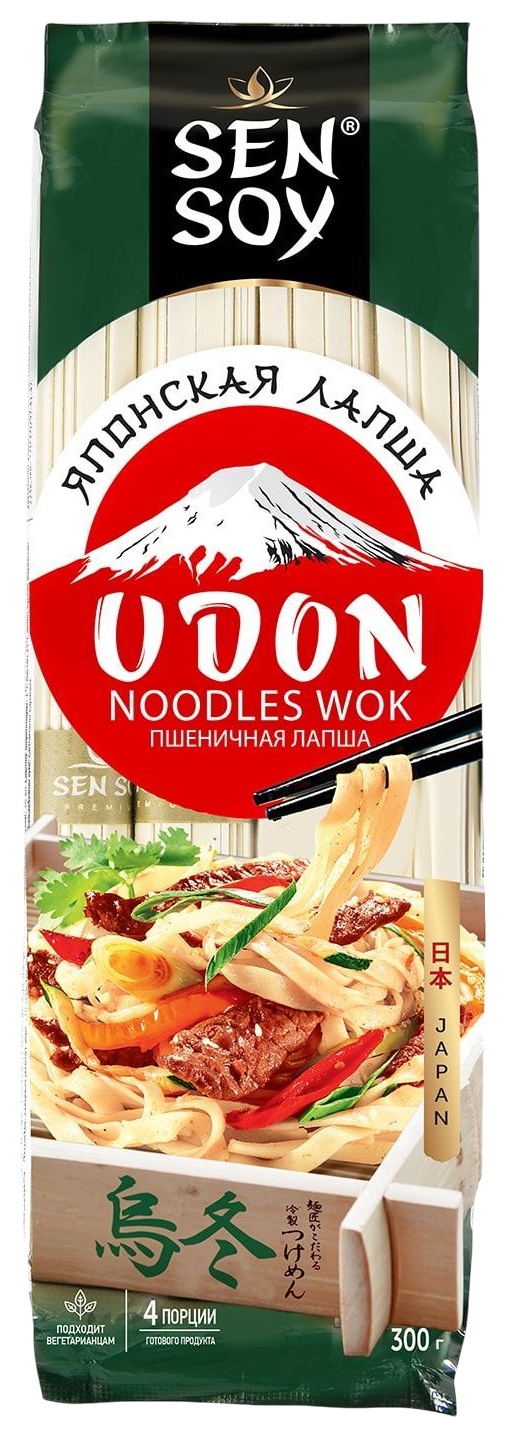 Мак.изделия СЭН СОЙ Лапша пшеничная Удон м/у 300г