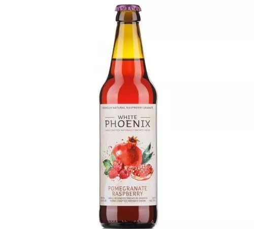 Напиток слабоалкогольный БЕЛЫЙ ФЕНИКС Медовуха гранат малина 5.6% ст/б 0.45л